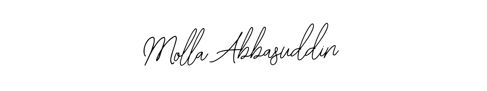 Also You can easily find your signature by using the search form. We will create Molla Abbasuddin name handwritten signature images for you free of cost using Bearetta-2O07w sign style. Molla Abbasuddin signature style 12 images and pictures png