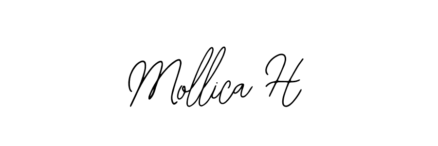 if you are searching for the best signature style for your name Mollica H. so please give up your signature search. here we have designed multiple signature styles  using Bearetta-2O07w. Mollica H signature style 12 images and pictures png