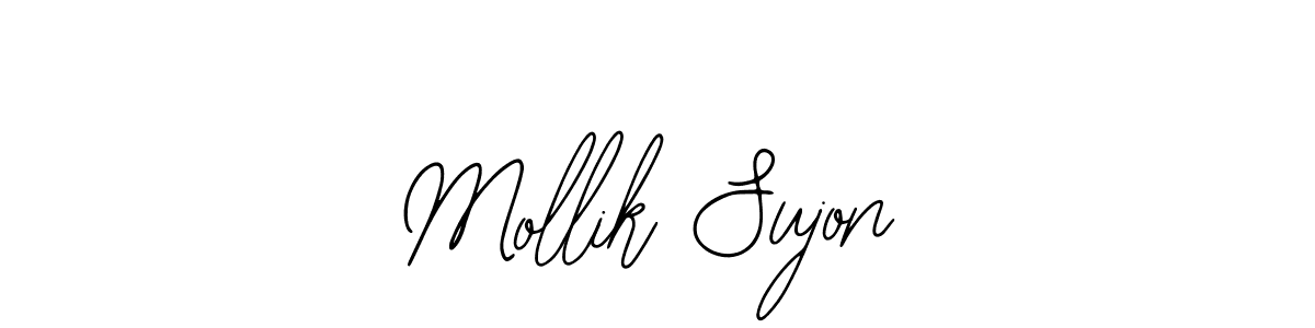 How to make Mollik Sujon name signature. Use Bearetta-2O07w style for creating short signs online. This is the latest handwritten sign. Mollik Sujon signature style 12 images and pictures png