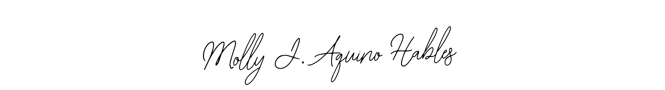 Molly J. Aquino Hables stylish signature style. Best Handwritten Sign (Bearetta-2O07w) for my name. Handwritten Signature Collection Ideas for my name Molly J. Aquino Hables. Molly J. Aquino Hables signature style 12 images and pictures png