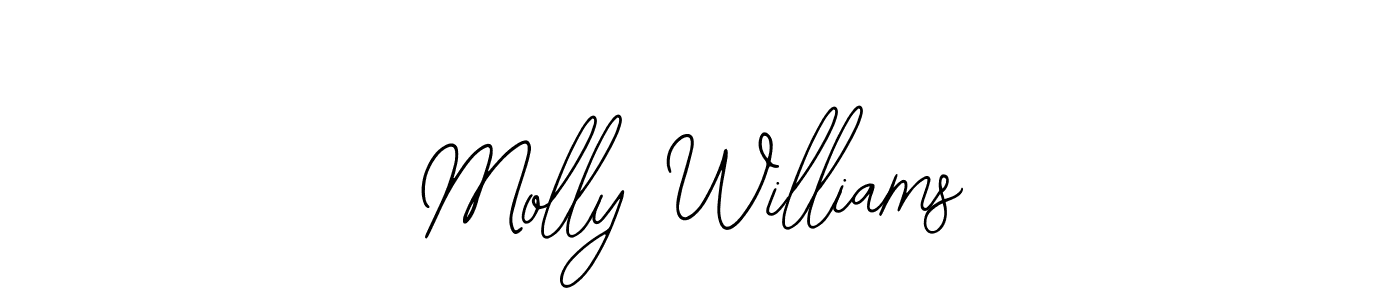 How to make Molly Williams signature? Bearetta-2O07w is a professional autograph style. Create handwritten signature for Molly Williams name. Molly Williams signature style 12 images and pictures png