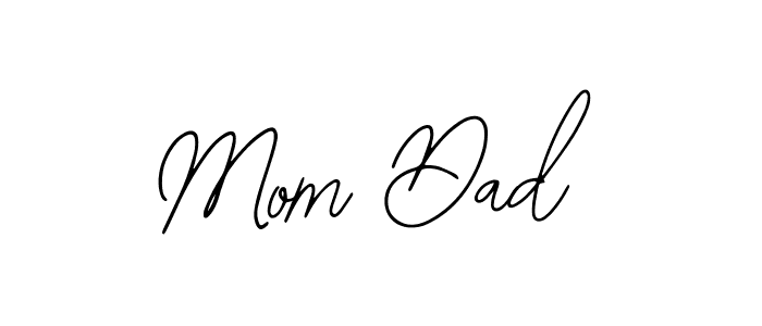 Use a signature maker to create a handwritten signature online. With this signature software, you can design (Bearetta-2O07w) your own signature for name Mom Dad. Mom Dad signature style 12 images and pictures png