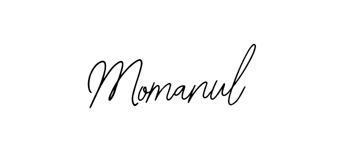 How to make Momanul name signature. Use Bearetta-2O07w style for creating short signs online. This is the latest handwritten sign. Momanul signature style 12 images and pictures png