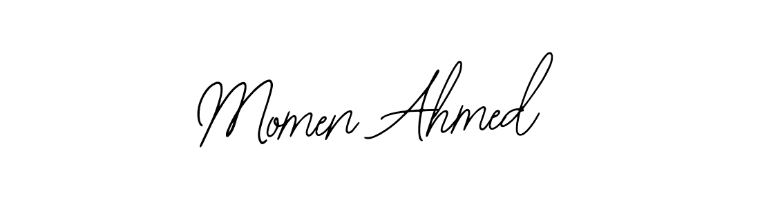 if you are searching for the best signature style for your name Momen Ahmed. so please give up your signature search. here we have designed multiple signature styles  using Bearetta-2O07w. Momen Ahmed signature style 12 images and pictures png