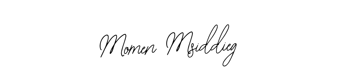 Design your own signature with our free online signature maker. With this signature software, you can create a handwritten (Bearetta-2O07w) signature for name Momen Msiddieg. Momen Msiddieg signature style 12 images and pictures png