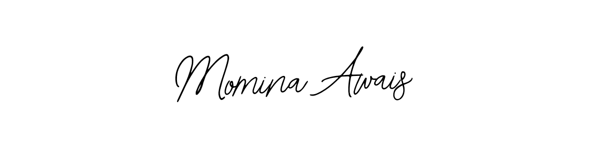 if you are searching for the best signature style for your name Momina Awais. so please give up your signature search. here we have designed multiple signature styles  using Bearetta-2O07w. Momina Awais signature style 12 images and pictures png