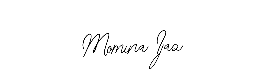Make a short Momina Ijaz signature style. Manage your documents anywhere anytime using Bearetta-2O07w. Create and add eSignatures, submit forms, share and send files easily. Momina Ijaz signature style 12 images and pictures png