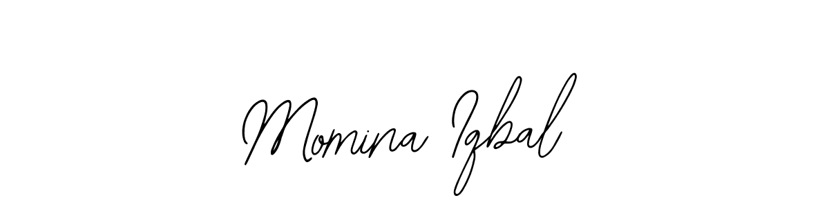 This is the best signature style for the Momina Iqbal name. Also you like these signature font (Bearetta-2O07w). Mix name signature. Momina Iqbal signature style 12 images and pictures png