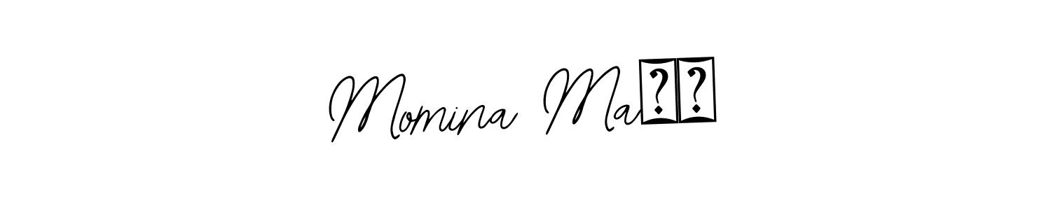 Also we have Momina Ma♥️ name is the best signature style. Create professional handwritten signature collection using Bearetta-2O07w autograph style. Momina Ma♥️ signature style 12 images and pictures png