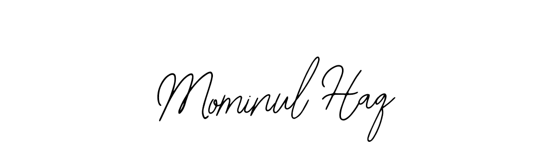 Design your own signature with our free online signature maker. With this signature software, you can create a handwritten (Bearetta-2O07w) signature for name Mominul Haq. Mominul Haq signature style 12 images and pictures png