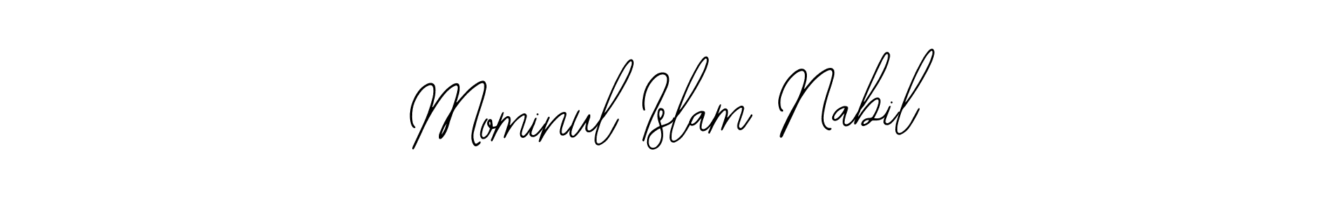 if you are searching for the best signature style for your name Mominul Islam Nabil. so please give up your signature search. here we have designed multiple signature styles  using Bearetta-2O07w. Mominul Islam Nabil signature style 12 images and pictures png