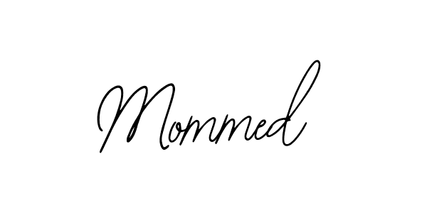 Design your own signature with our free online signature maker. With this signature software, you can create a handwritten (Bearetta-2O07w) signature for name Mommed. Mommed signature style 12 images and pictures png
