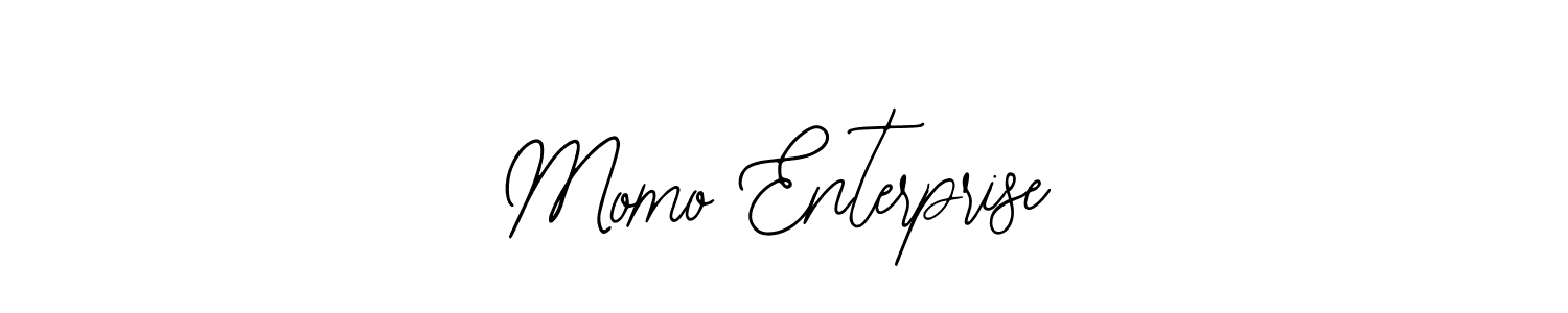 How to make Momo Enterprise signature? Bearetta-2O07w is a professional autograph style. Create handwritten signature for Momo Enterprise name. Momo Enterprise signature style 12 images and pictures png