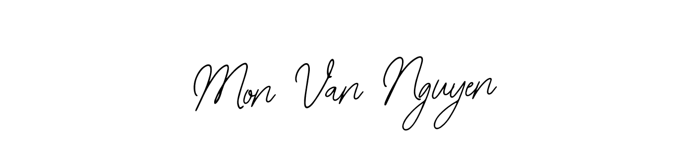 Bearetta-2O07w is a professional signature style that is perfect for those who want to add a touch of class to their signature. It is also a great choice for those who want to make their signature more unique. Get Mon Van Nguyen name to fancy signature for free. Mon Van Nguyen signature style 12 images and pictures png