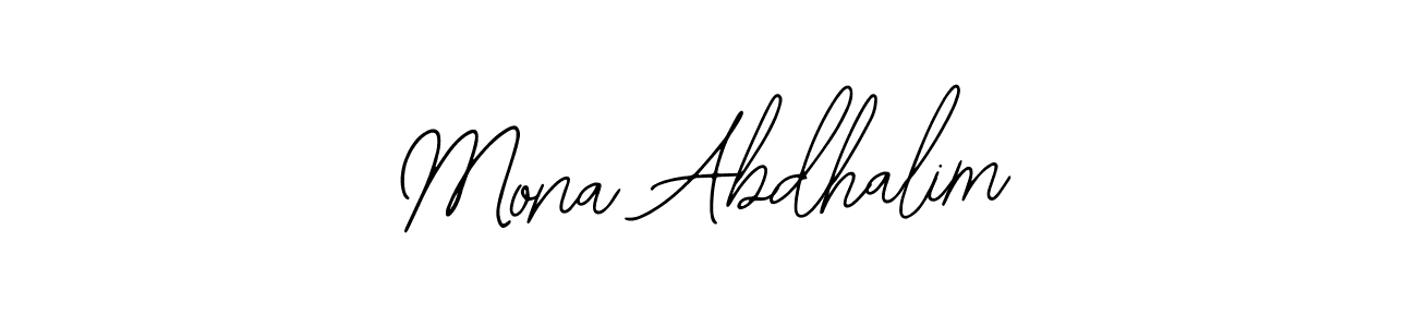 Design your own signature with our free online signature maker. With this signature software, you can create a handwritten (Bearetta-2O07w) signature for name Mona Abdhalim. Mona Abdhalim signature style 12 images and pictures png