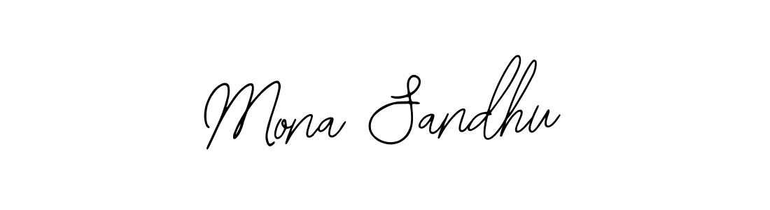 How to make Mona Sandhu signature? Bearetta-2O07w is a professional autograph style. Create handwritten signature for Mona Sandhu name. Mona Sandhu signature style 12 images and pictures png