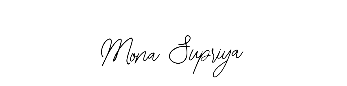 Similarly Bearetta-2O07w is the best handwritten signature design. Signature creator online .You can use it as an online autograph creator for name Mona Supriya. Mona Supriya signature style 12 images and pictures png