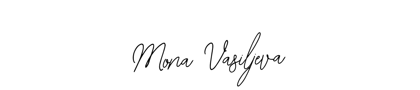 Use a signature maker to create a handwritten signature online. With this signature software, you can design (Bearetta-2O07w) your own signature for name Mona Vasiljeva. Mona Vasiljeva signature style 12 images and pictures png