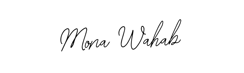 Make a short Mona Wahab signature style. Manage your documents anywhere anytime using Bearetta-2O07w. Create and add eSignatures, submit forms, share and send files easily. Mona Wahab signature style 12 images and pictures png