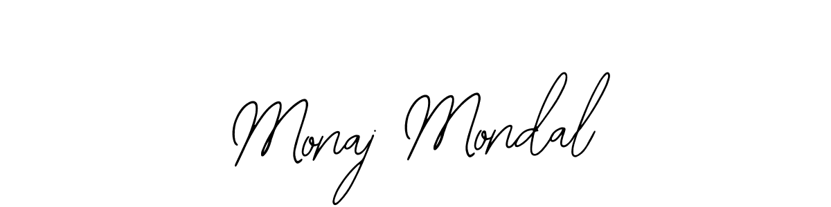 Also we have Monaj Mondal name is the best signature style. Create professional handwritten signature collection using Bearetta-2O07w autograph style. Monaj Mondal signature style 12 images and pictures png
