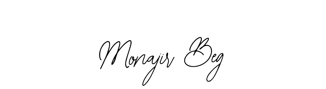 The best way (Bearetta-2O07w) to make a short signature is to pick only two or three words in your name. The name Monajir Beg include a total of six letters. For converting this name. Monajir Beg signature style 12 images and pictures png