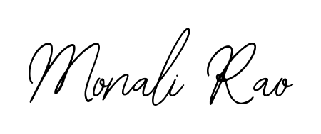 A stylish, flowing autograph style designed for name Monali Rao using Bearetta-2O07w typography. Perfect for digital creative projects. Monali Rao signature style 12 images and pictures png