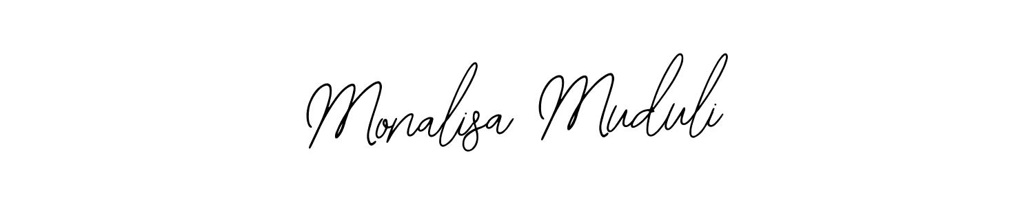 Design your own signature with our free online signature maker. With this signature software, you can create a handwritten (Bearetta-2O07w) signature for name Monalisa Muduli. Monalisa Muduli signature style 12 images and pictures png