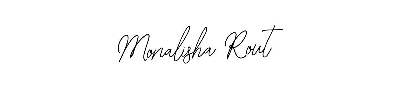 The best way (Bearetta-2O07w) to make a short signature is to pick only two or three words in your name. The name Monalisha Rout include a total of six letters. For converting this name. Monalisha Rout signature style 12 images and pictures png