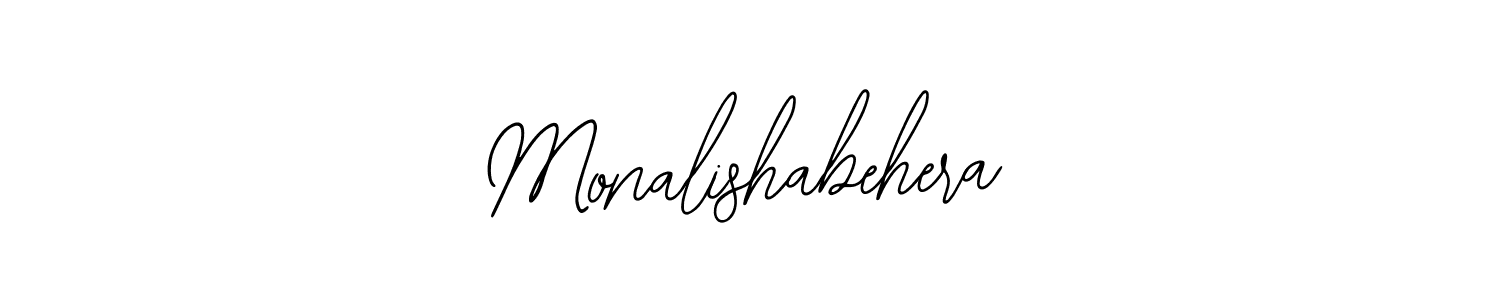 Also we have Monalishabehera name is the best signature style. Create professional handwritten signature collection using Bearetta-2O07w autograph style. Monalishabehera signature style 12 images and pictures png