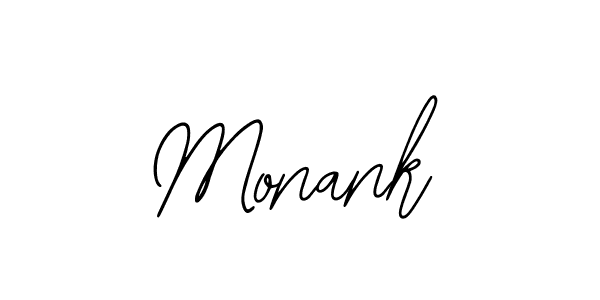 Monank stylish signature style. Best Handwritten Sign (Bearetta-2O07w) for my name. Handwritten Signature Collection Ideas for my name Monank. Monank signature style 12 images and pictures png