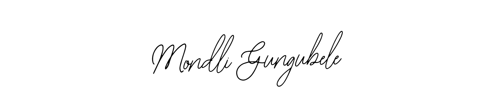 Use a signature maker to create a handwritten signature online. With this signature software, you can design (Bearetta-2O07w) your own signature for name Mondli Gungubele. Mondli Gungubele signature style 12 images and pictures png