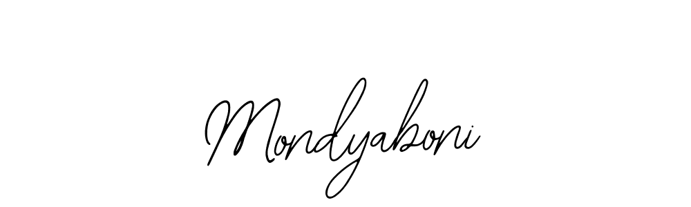Make a beautiful signature design for name Mondyaboni. With this signature (Bearetta-2O07w) style, you can create a handwritten signature for free. Mondyaboni signature style 12 images and pictures png