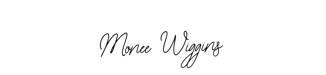Make a beautiful signature design for name Monee Wiggins. With this signature (Bearetta-2O07w) style, you can create a handwritten signature for free. Monee Wiggins signature style 12 images and pictures png