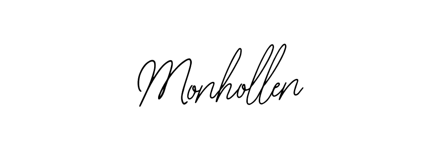 Design your own signature with our free online signature maker. With this signature software, you can create a handwritten (Bearetta-2O07w) signature for name Monhollen. Monhollen signature style 12 images and pictures png