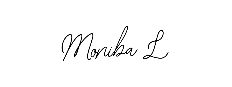 Moniba L stylish signature style. Best Handwritten Sign (Bearetta-2O07w) for my name. Handwritten Signature Collection Ideas for my name Moniba L. Moniba L signature style 12 images and pictures png