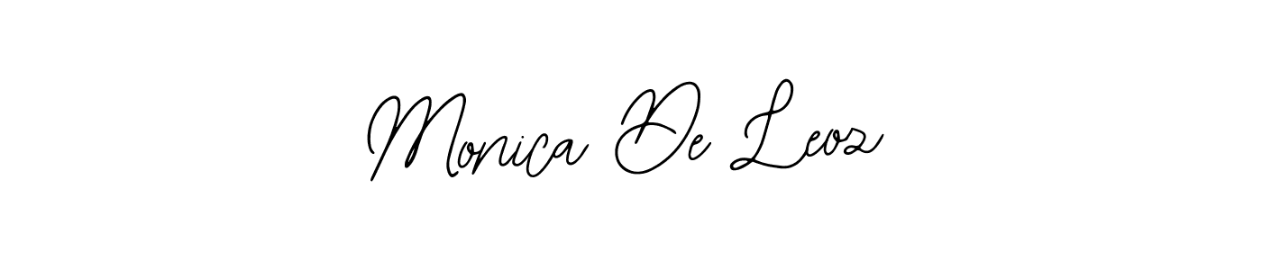 Make a beautiful signature design for name Monica De Leoz. With this signature (Bearetta-2O07w) style, you can create a handwritten signature for free. Monica De Leoz signature style 12 images and pictures png