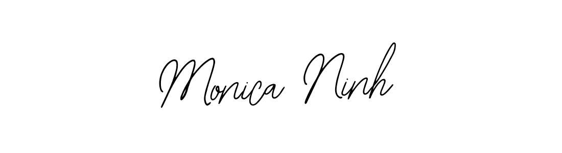 Similarly Bearetta-2O07w is the best handwritten signature design. Signature creator online .You can use it as an online autograph creator for name Monica Ninh. Monica Ninh signature style 12 images and pictures png