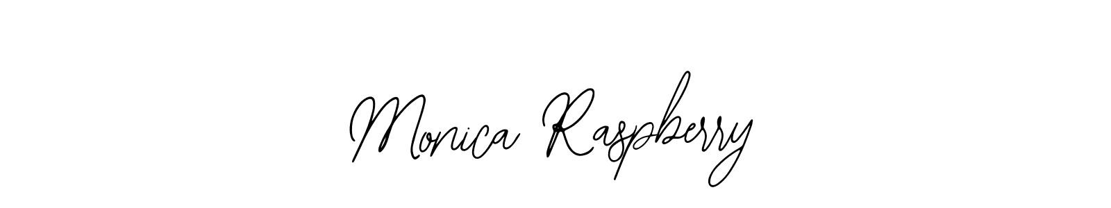 Use a signature maker to create a handwritten signature online. With this signature software, you can design (Bearetta-2O07w) your own signature for name Monica Raspberry. Monica Raspberry signature style 12 images and pictures png