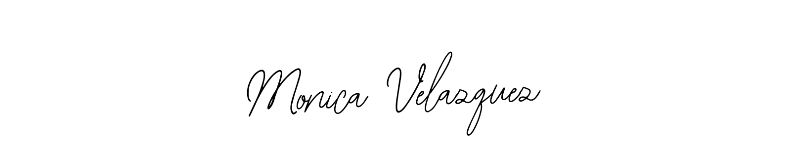 Monica Velazquez stylish signature style. Best Handwritten Sign (Bearetta-2O07w) for my name. Handwritten Signature Collection Ideas for my name Monica Velazquez. Monica Velazquez signature style 12 images and pictures png