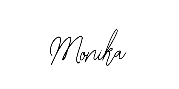 Design your own signature with our free online signature maker. With this signature software, you can create a handwritten (Bearetta-2O07w) signature for name Monika. Monika signature style 12 images and pictures png