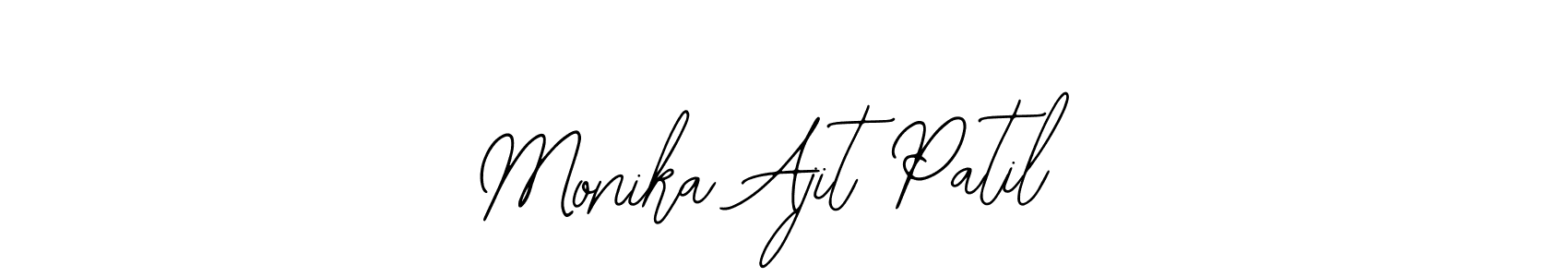 The best way (Bearetta-2O07w) to make a short signature is to pick only two or three words in your name. The name Monika Ajit Patil include a total of six letters. For converting this name. Monika Ajit Patil signature style 12 images and pictures png