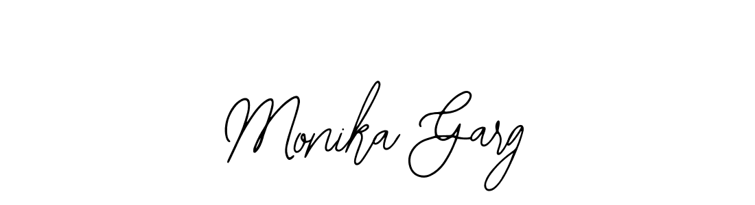 You should practise on your own different ways (Bearetta-2O07w) to write your name (Monika Garg) in signature. don't let someone else do it for you. Monika Garg signature style 12 images and pictures png