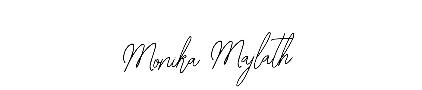 How to make Monika Majlath name signature. Use Bearetta-2O07w style for creating short signs online. This is the latest handwritten sign. Monika Majlath signature style 12 images and pictures png