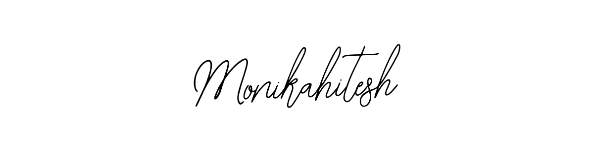 Similarly Bearetta-2O07w is the best handwritten signature design. Signature creator online .You can use it as an online autograph creator for name Monikahitesh. Monikahitesh signature style 12 images and pictures png