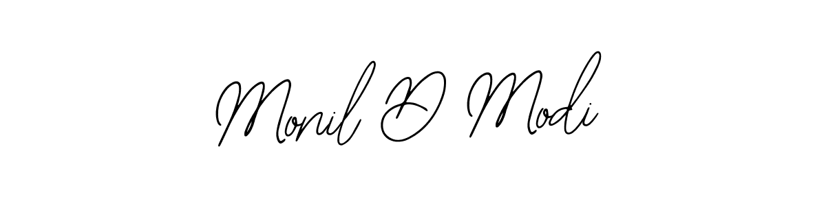 Design your own signature with our free online signature maker. With this signature software, you can create a handwritten (Bearetta-2O07w) signature for name Monil D Modi. Monil D Modi signature style 12 images and pictures png