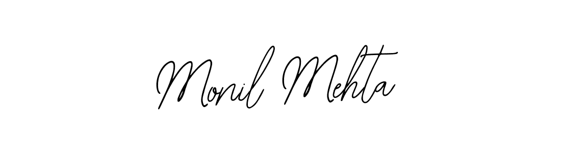 Make a beautiful signature design for name Monil Mehta. With this signature (Bearetta-2O07w) style, you can create a handwritten signature for free. Monil Mehta signature style 12 images and pictures png