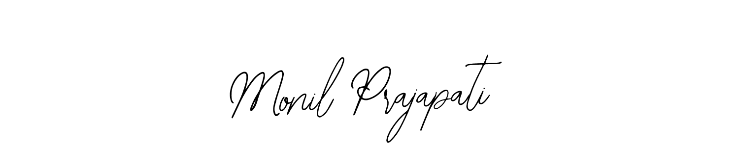 It looks lik you need a new signature style for name Monil Prajapati. Design unique handwritten (Bearetta-2O07w) signature with our free signature maker in just a few clicks. Monil Prajapati signature style 12 images and pictures png