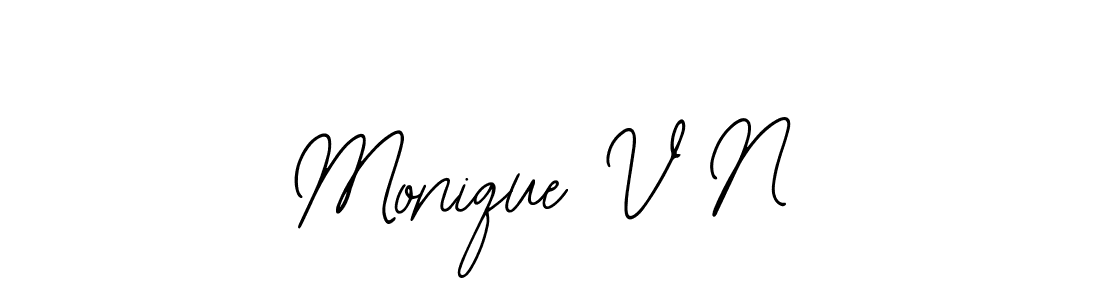 Also we have Monique V N name is the best signature style. Create professional handwritten signature collection using Bearetta-2O07w autograph style. Monique V N signature style 12 images and pictures png