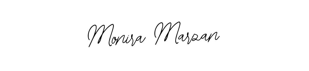 You should practise on your own different ways (Bearetta-2O07w) to write your name (Monira Marzan) in signature. don't let someone else do it for you. Monira Marzan signature style 12 images and pictures png