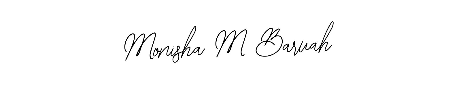 Monisha M Baruah stylish signature style. Best Handwritten Sign (Bearetta-2O07w) for my name. Handwritten Signature Collection Ideas for my name Monisha M Baruah. Monisha M Baruah signature style 12 images and pictures png